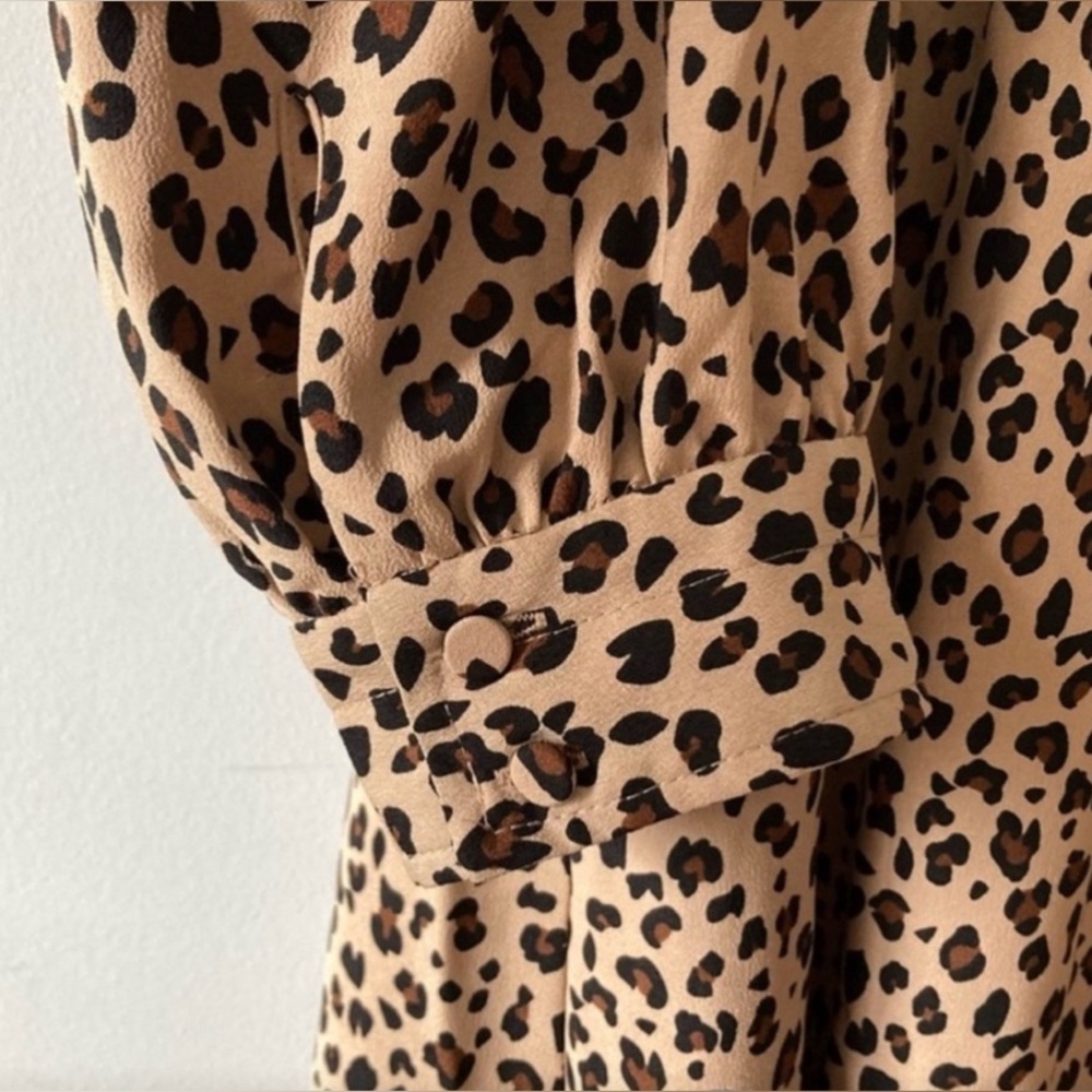 J. Crew Leopard Print Midi Dress - Picture 9 of 15